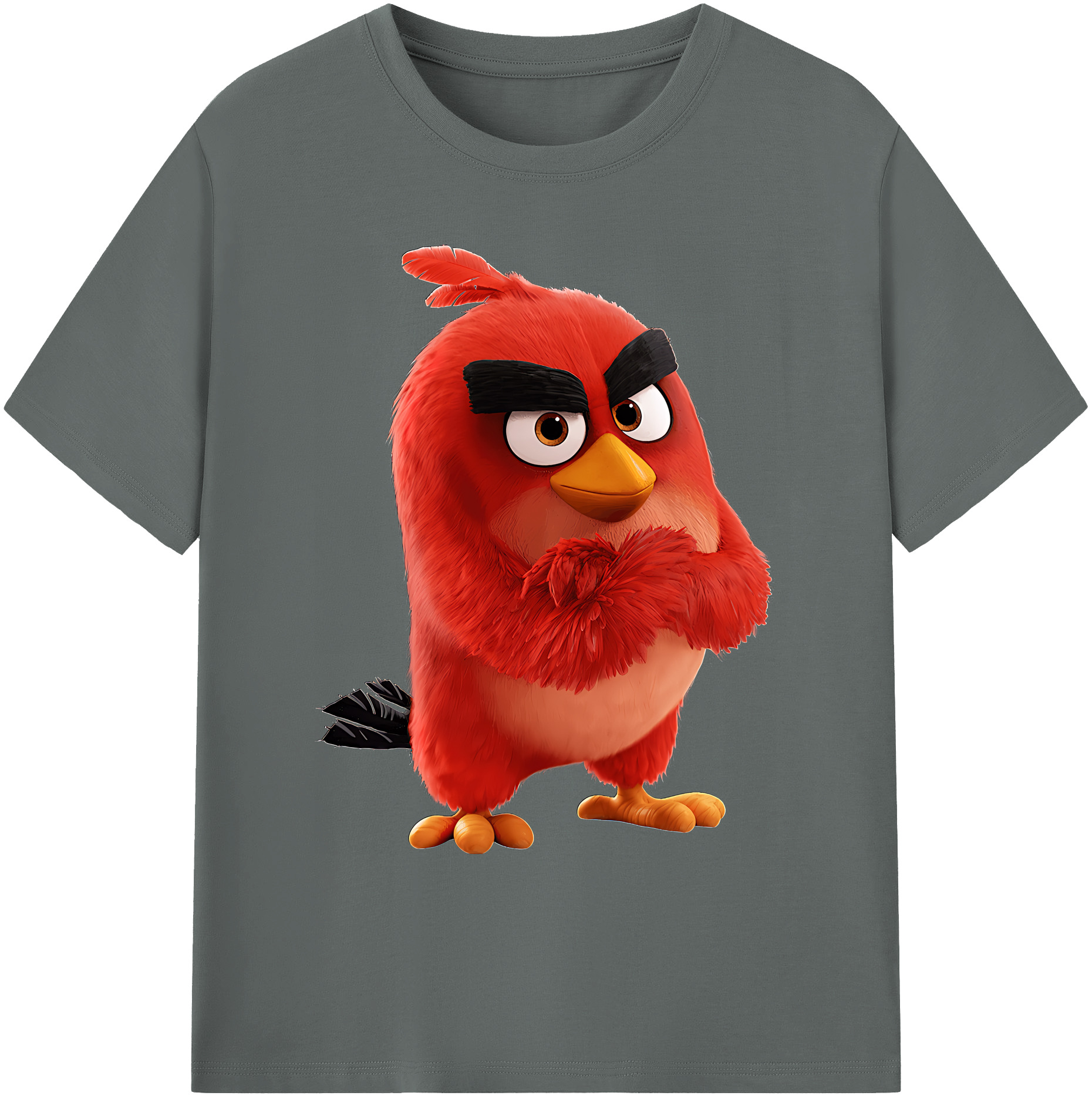 （画像用） Angry Birds アングリーバード 綿100％ メンズ半袖Tシャツ｜肌触りやわらか＆通気性